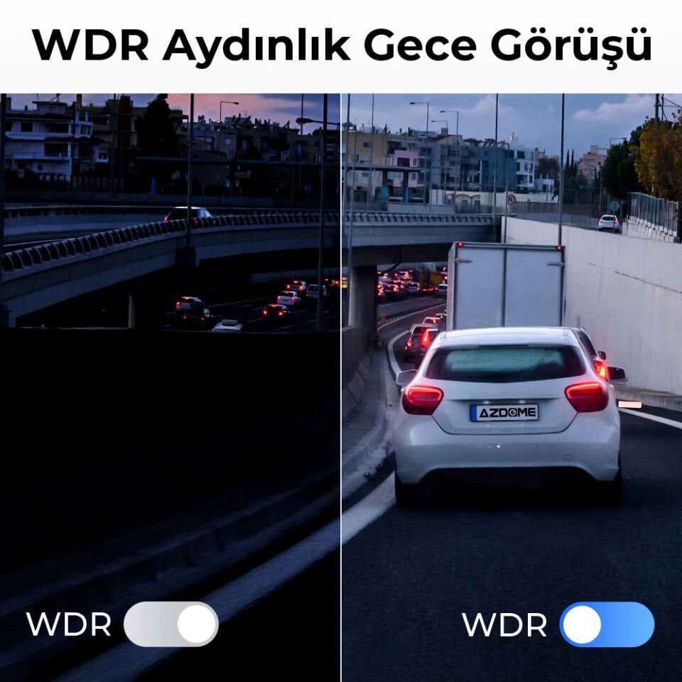 AZDOME M660 4 KAMERALI 4K ARAÇ KAMERASI - 64GB HAFIZA KARTI