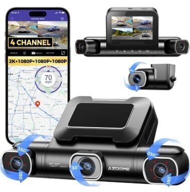 AZDOME M660 4 KAMERALI 4K ARAÇ KAMERASI - 128GB DAHİLİ HAFIZA